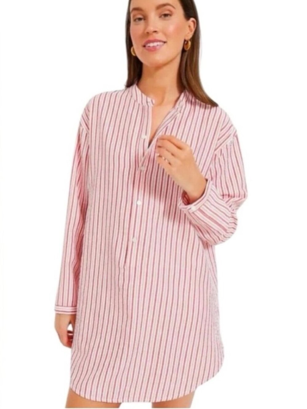 Tuckernuck Beach Seersucker Strawberry Stripe Dress Small New Womens